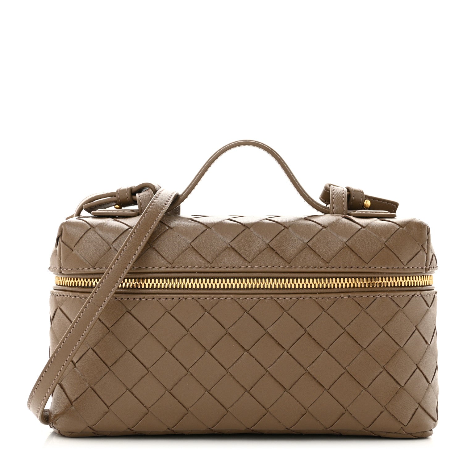Bottega Veneta Calfskin Intrecciato Bang Bang Vanity Case Pinecone 1 of 10