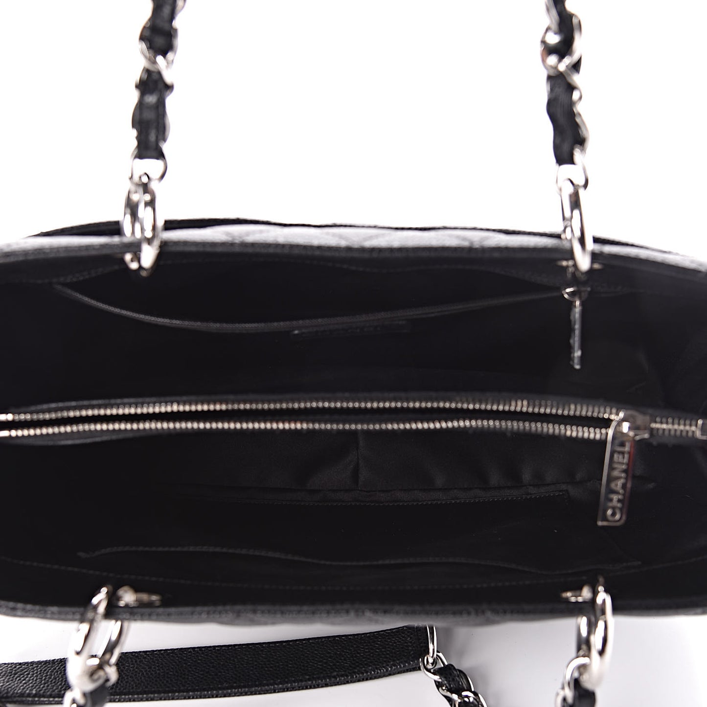 Caviar Quilted Grand Shopping Tote GST Black