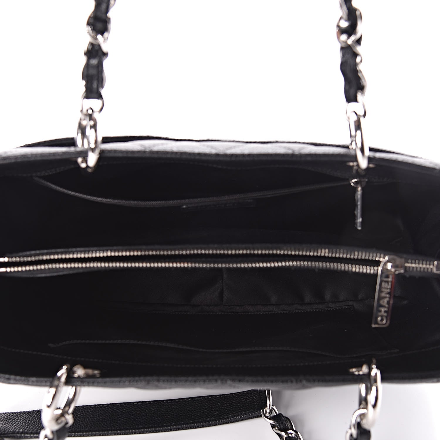 Chanel Caviar Quilted Grand Shopping Tote GST Black 5 of 15