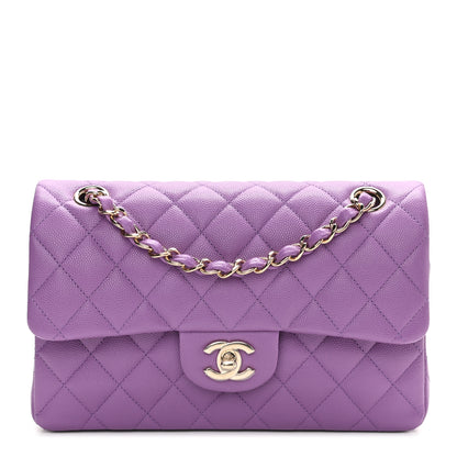 Chanel Caviar Quilted Small Double Flap Purple 1 of 11
