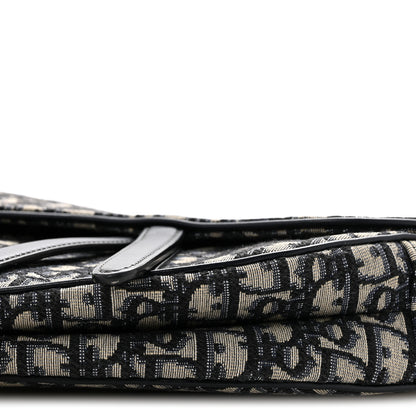 Christian Dior Oblique Saddle Bag Blue 10 of 12