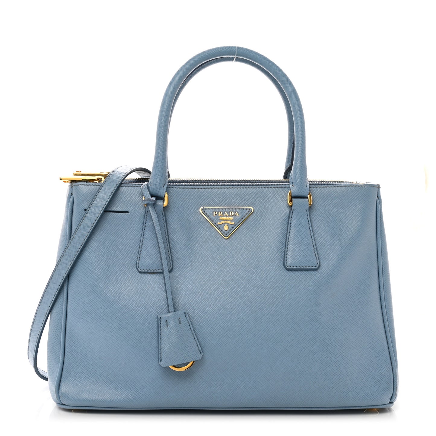 Saffiano Small Galleria Double Zip Tote Aviazione