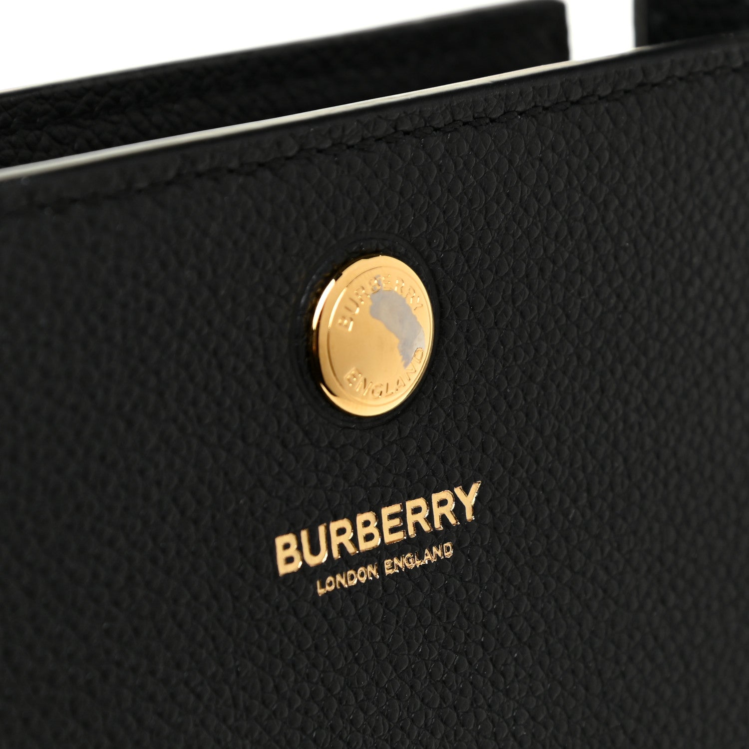 Burberry Grainy Calfskin Small Title Bag Black 13 of 13