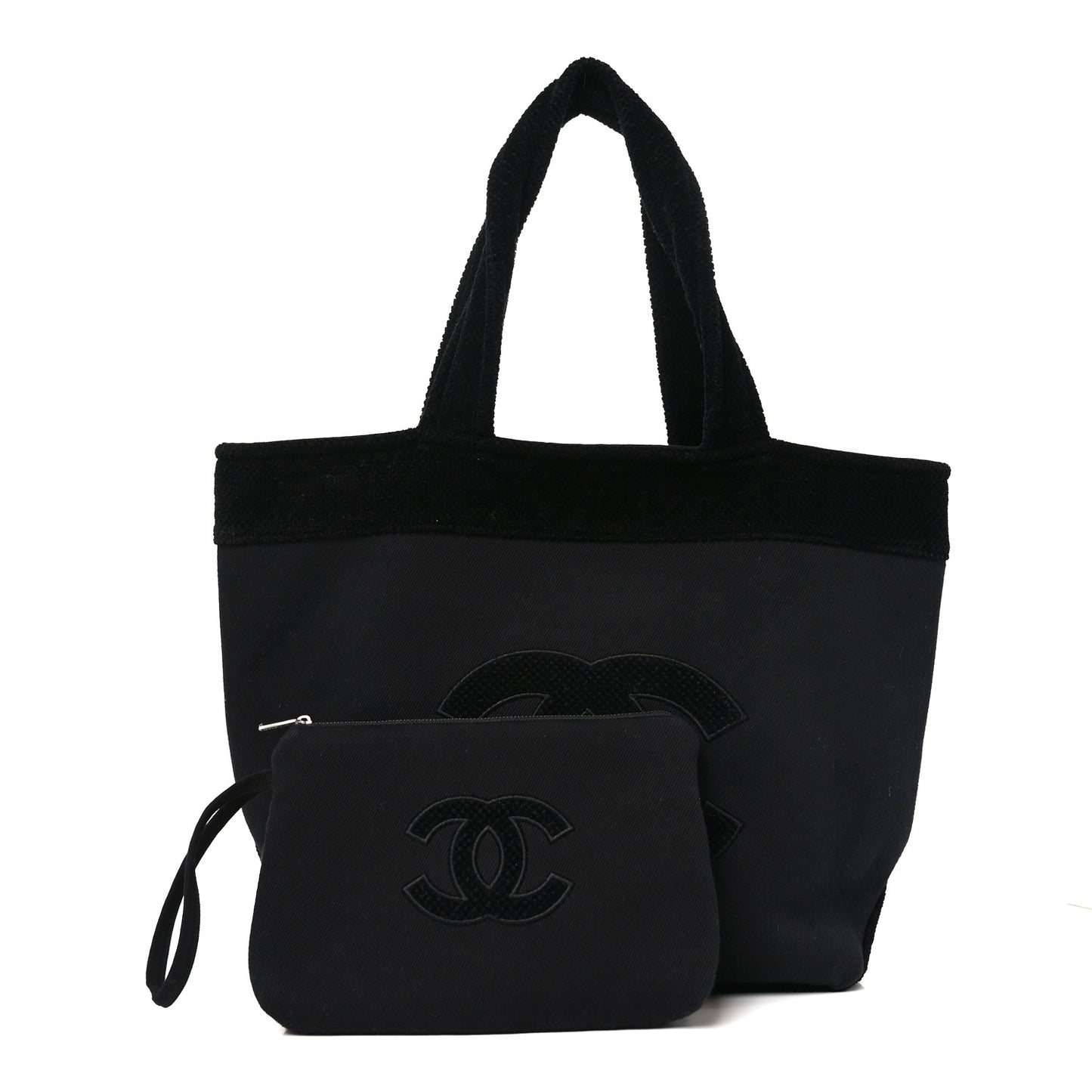 Cotton CC Beach Tote Black