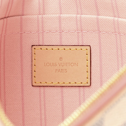 Louis Vuitton Damier Azur Neverfull MM GM Pochette Rose Ballerine 6 of 6