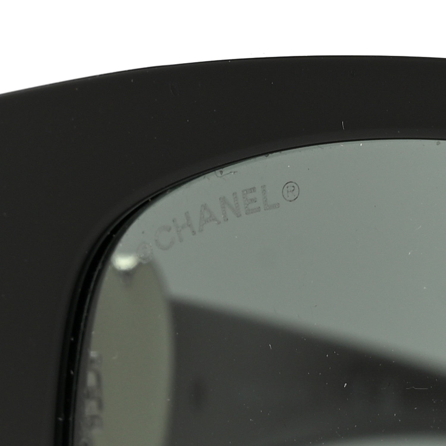 Chanel Acetate Square CC Heart Sunglasses 5519-A Black White 7 of 8