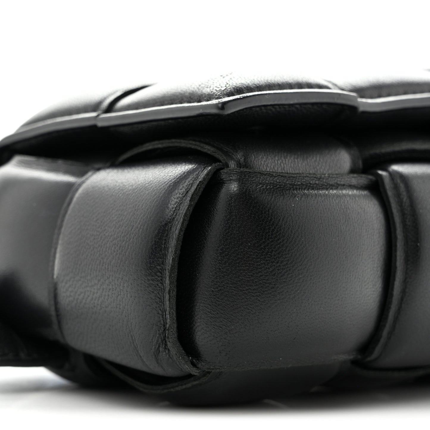Nappa Maxi Intrecciato Padded The Belt Cassette Bag Black