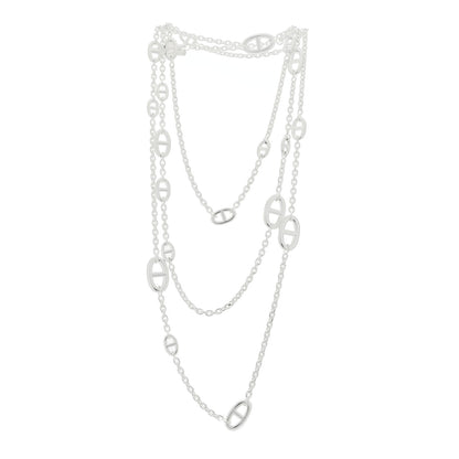 Hermes Sterling Silver Farandole Necklace 160 3 of 7