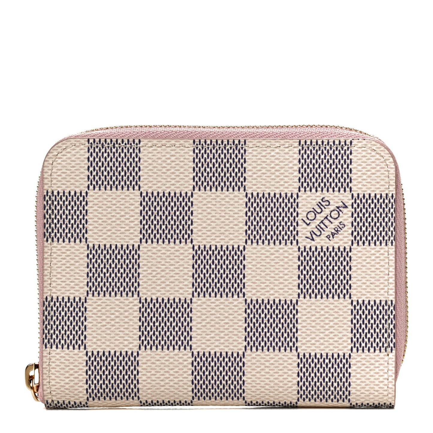 Damier Azur Zippy Coin Purse Rose Ballerine