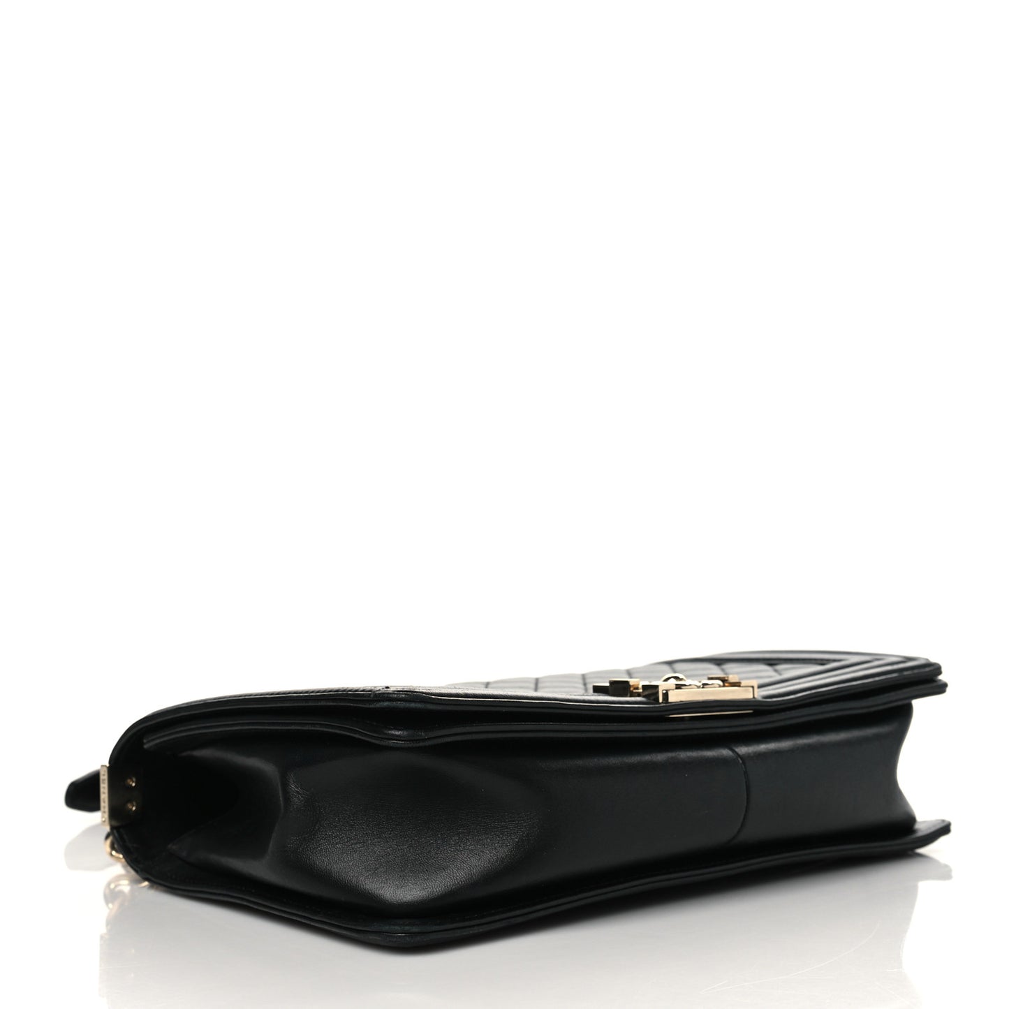 Lambskin Quilted New Medium Boy Flap Black