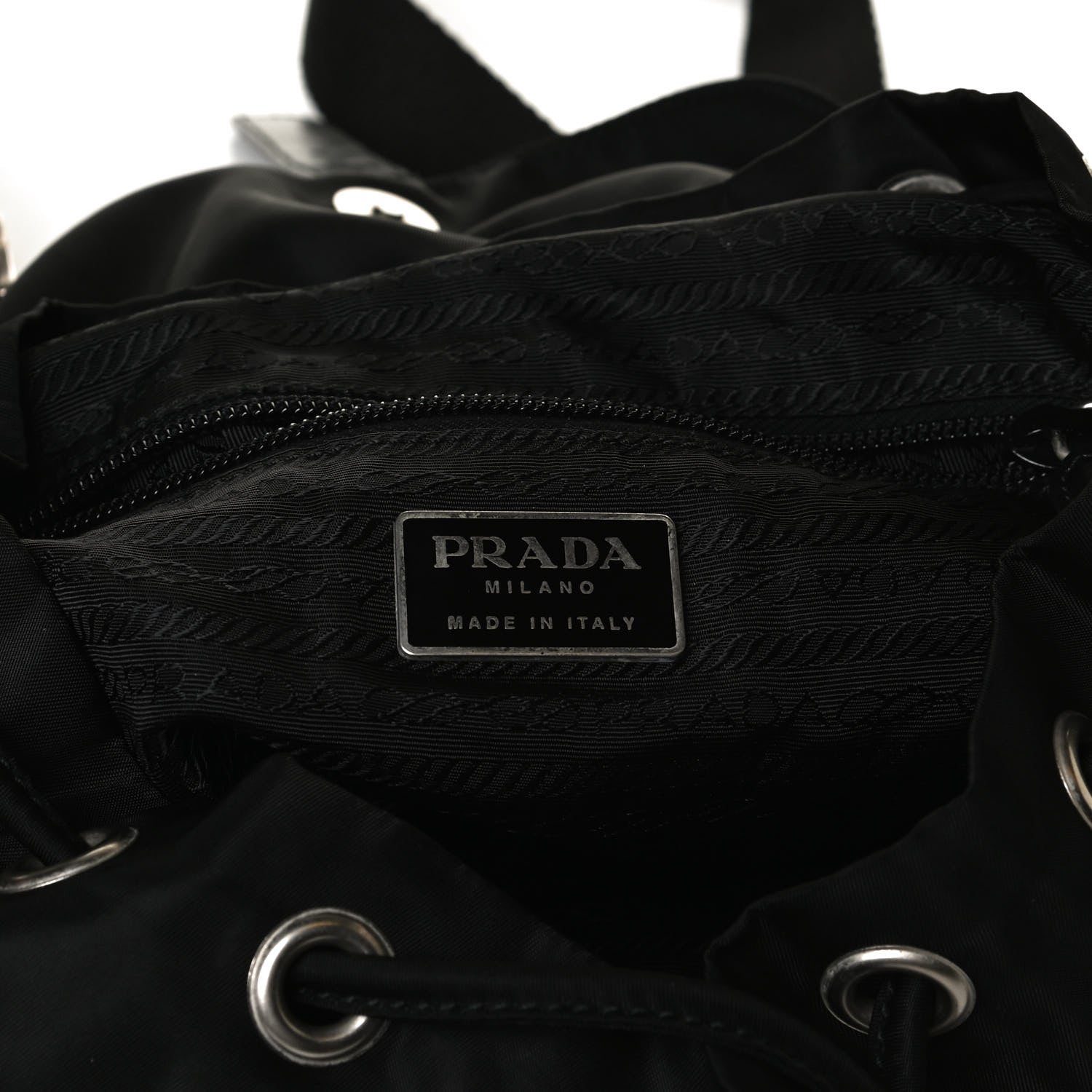 Prada Nylon Vela Small Backpack Black 8 of 14