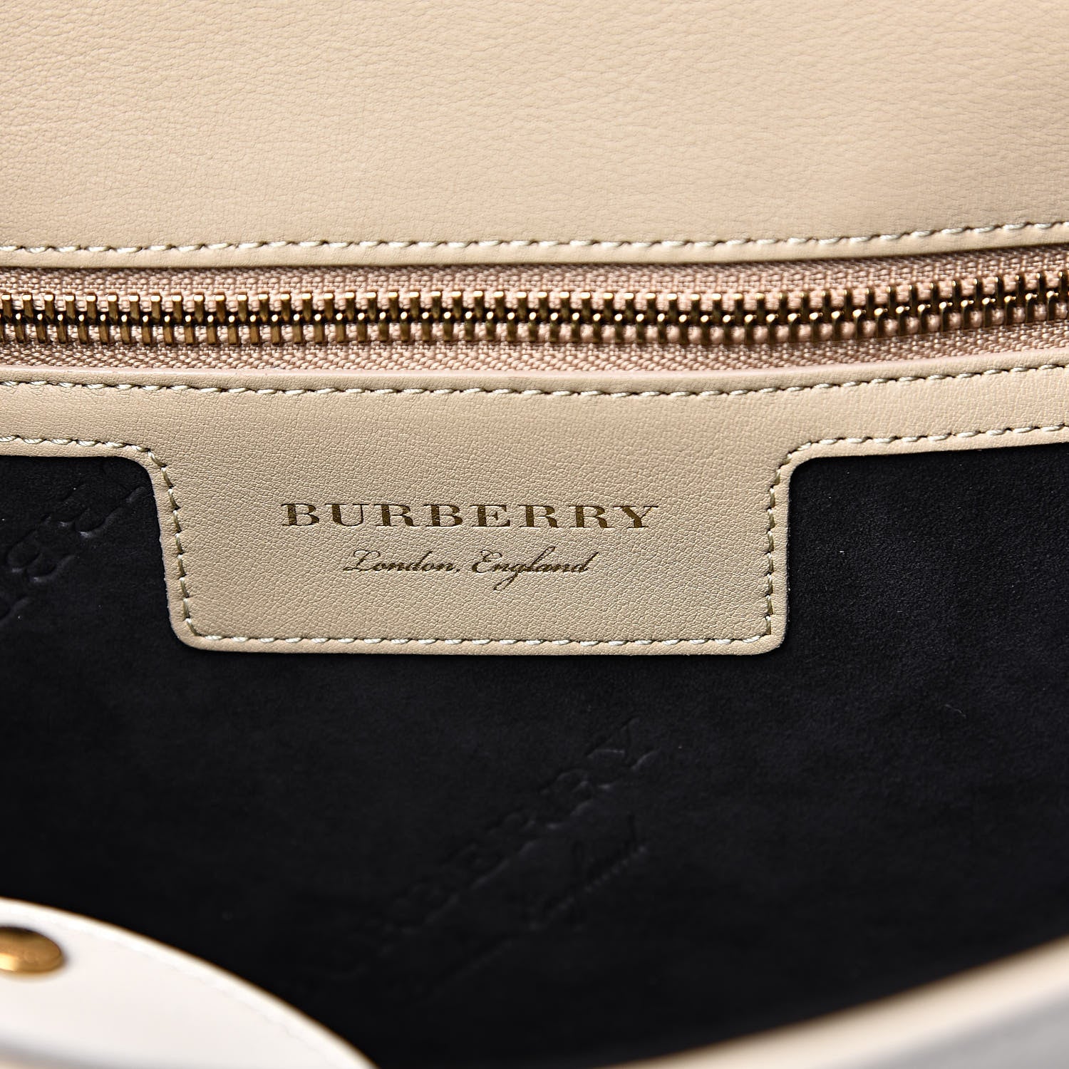 Burberry Trench Calfskin Medium DK88 Top Handle Bag Honey Limestone 7 of 13