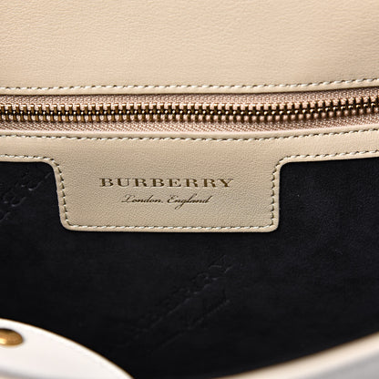 Burberry Trench Calfskin Medium DK88 Top Handle Bag Honey Limestone 7 of 13
