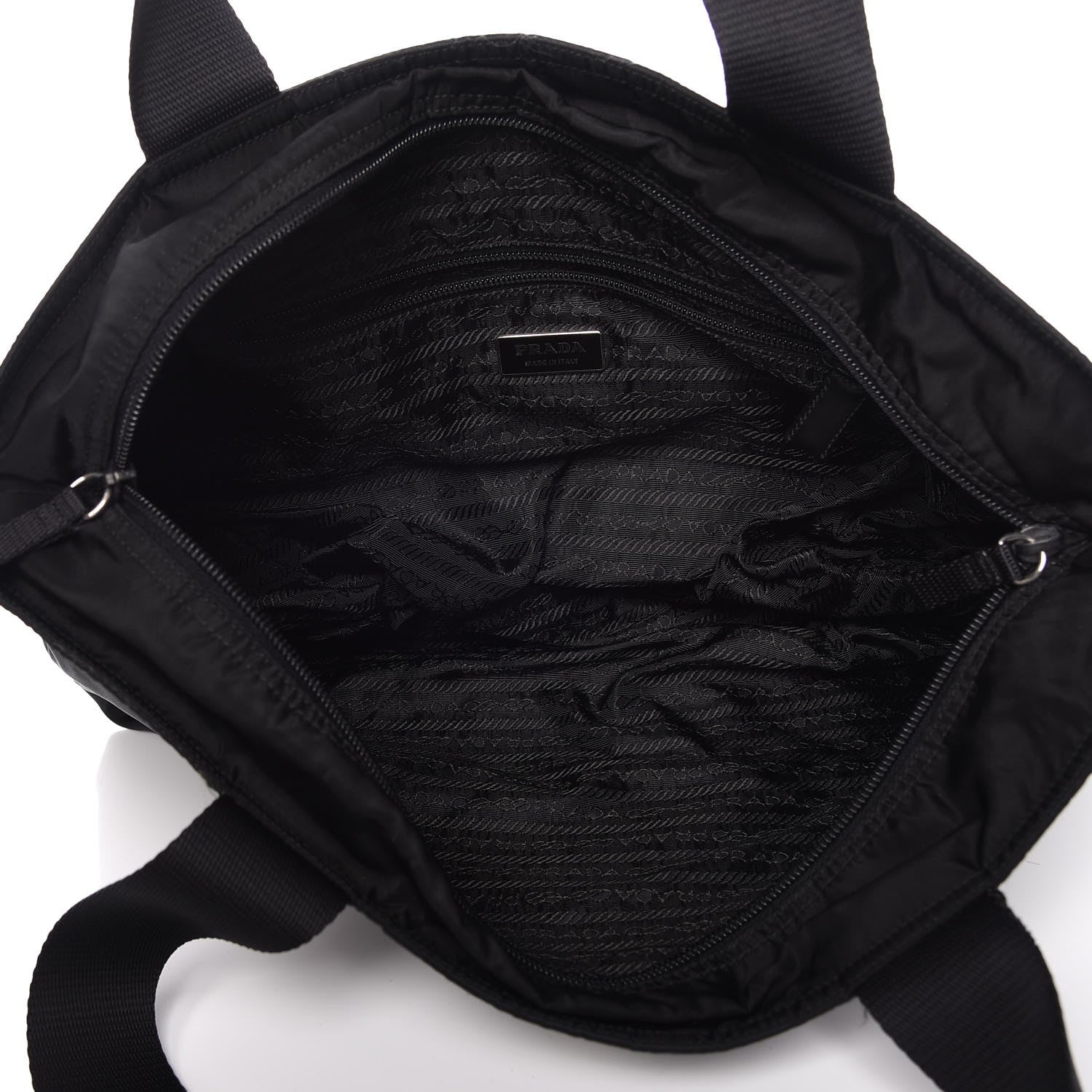 Prada Tessuto Nylon Tote Black 5 of 10
