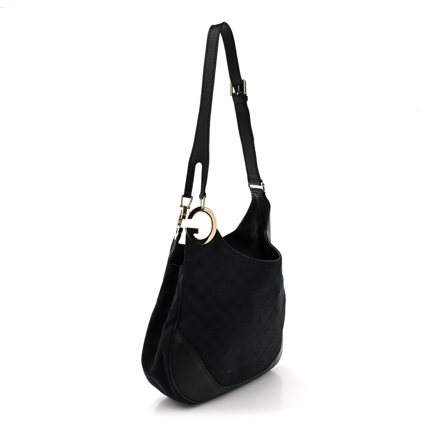 Monogram Medium Charlotte Hobo Black