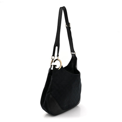 Gucci Monogram Medium Charlotte Hobo Black 3 of 10