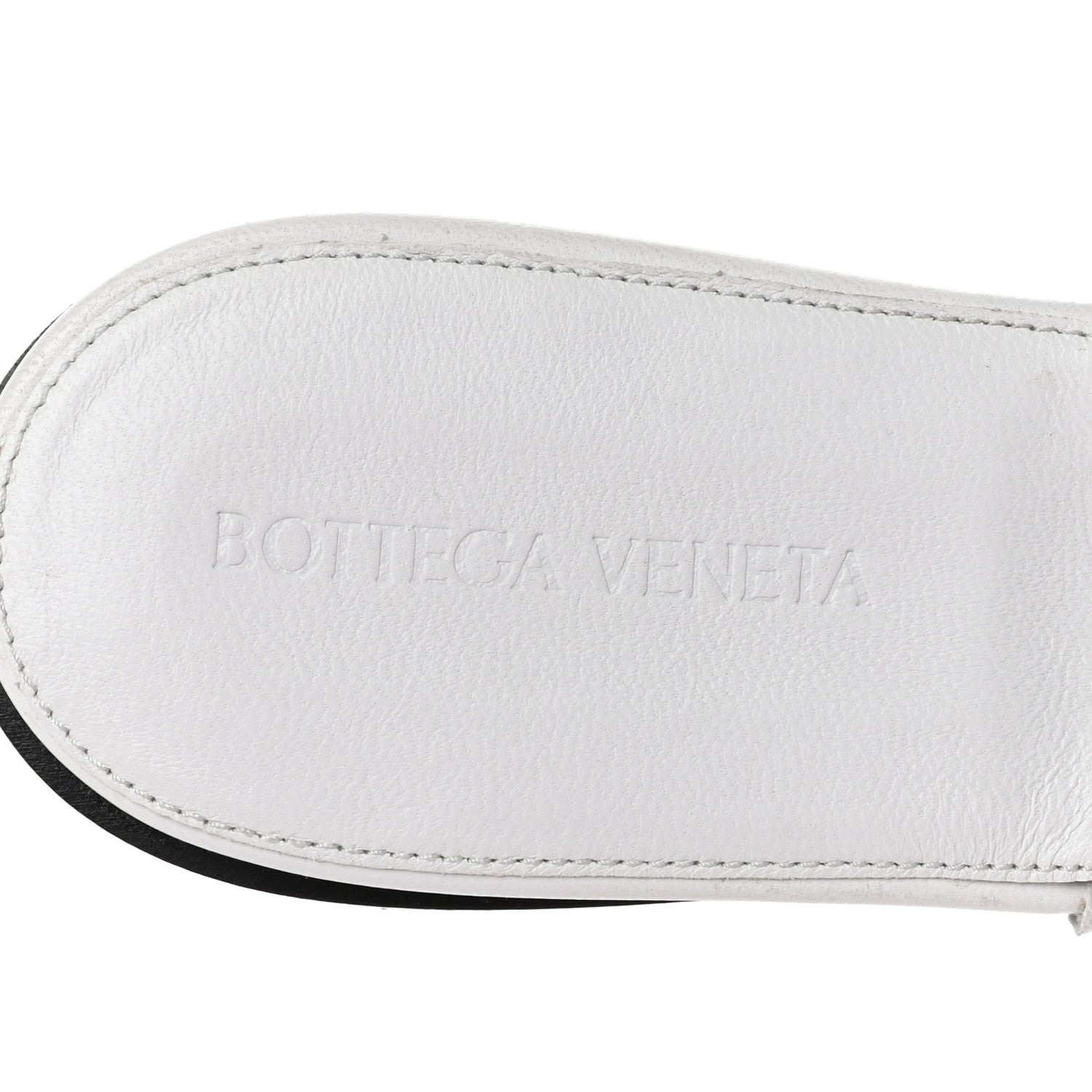 Bottega Veneta Nappa Maxi Intrecciato Lido Flat Sandals 38 Optic White 8 of 11