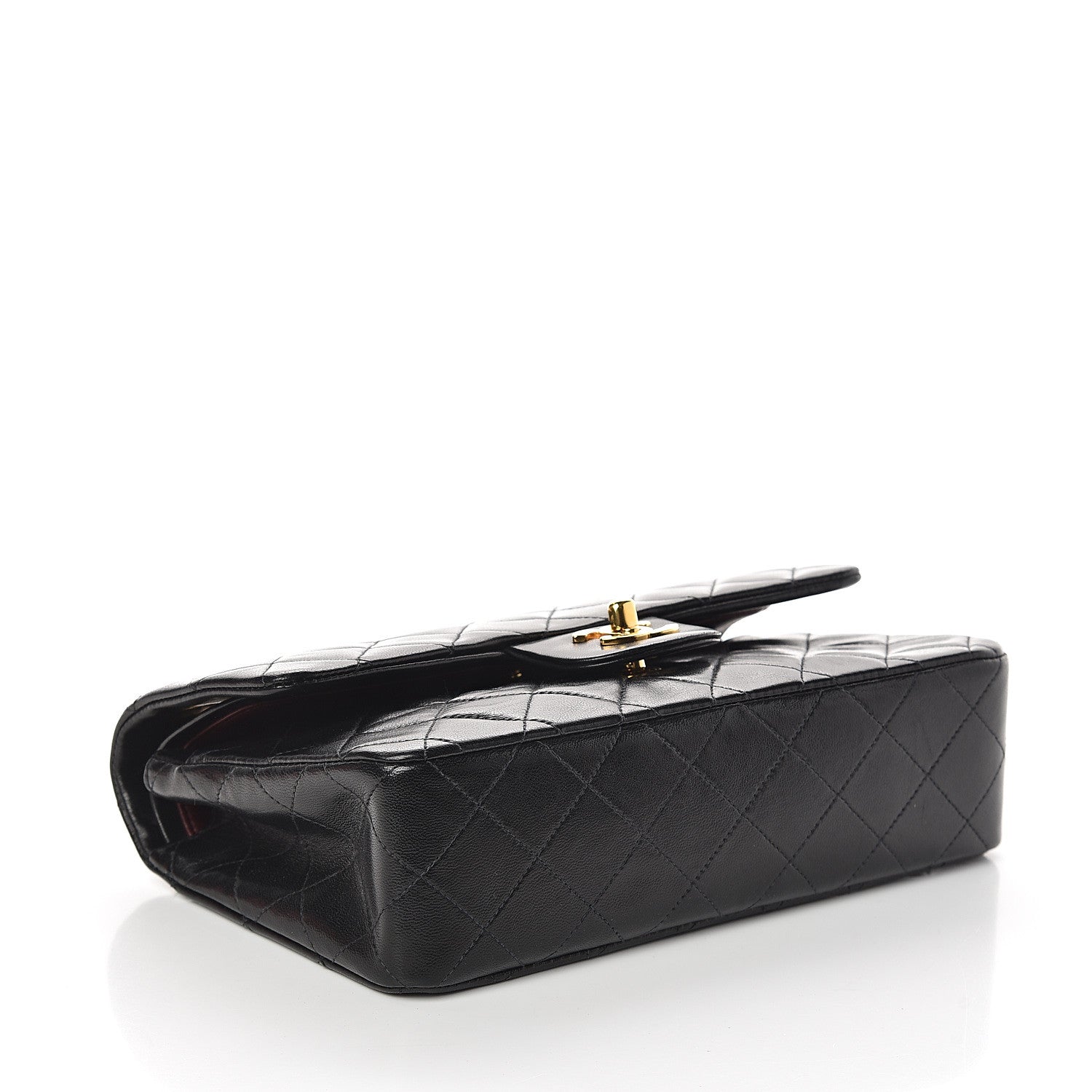Chanel Lambskin Quilted Small Double Flap Black 3 of 10