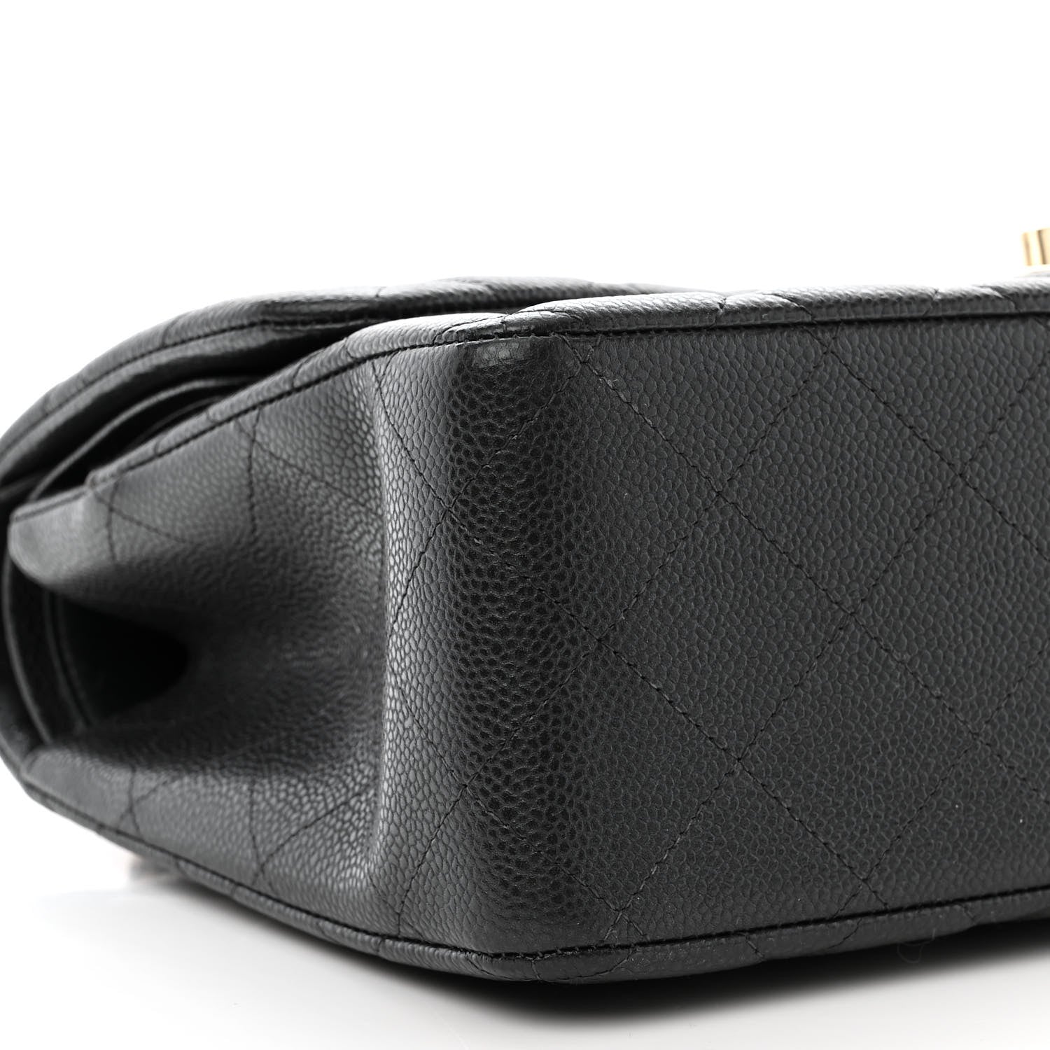 Chanel Caviar Quilted Jumbo Double Flap Dark Grey 9 of 12