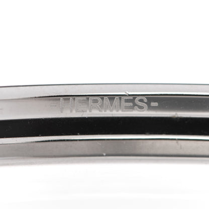 Hermes Enamel Printed Extra Narrow Colliers de Chiens Clous Bracelet 70 Album De Soie 4 of 6