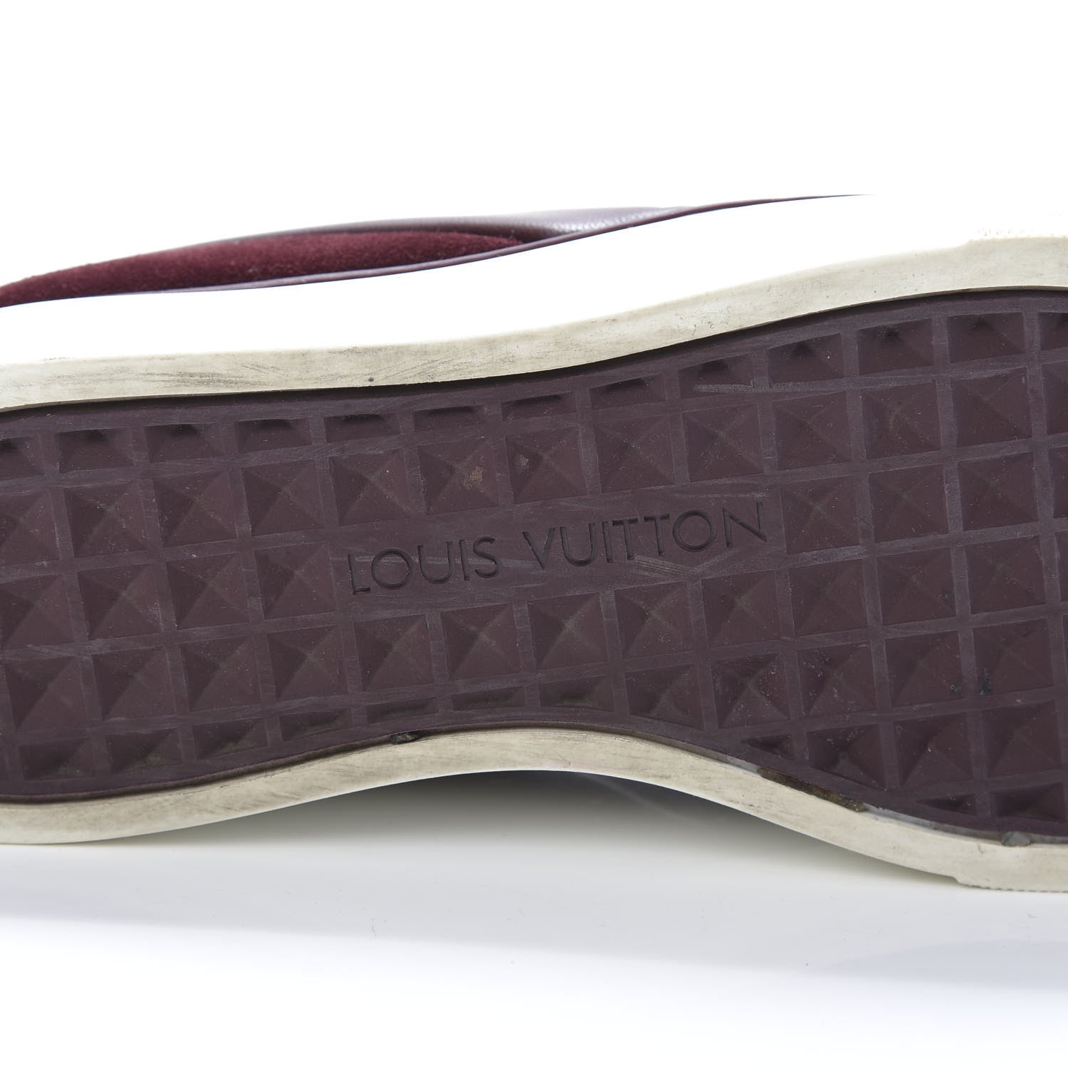 Louis Vuitton Alligator Patent Calfskin Catwalk Slip On Sneakers 36.5 Bordeaux 6 of 12