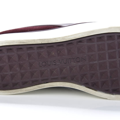 Louis Vuitton Alligator Patent Calfskin Catwalk Slip On Sneakers 36.5 Bordeaux 6 of 12