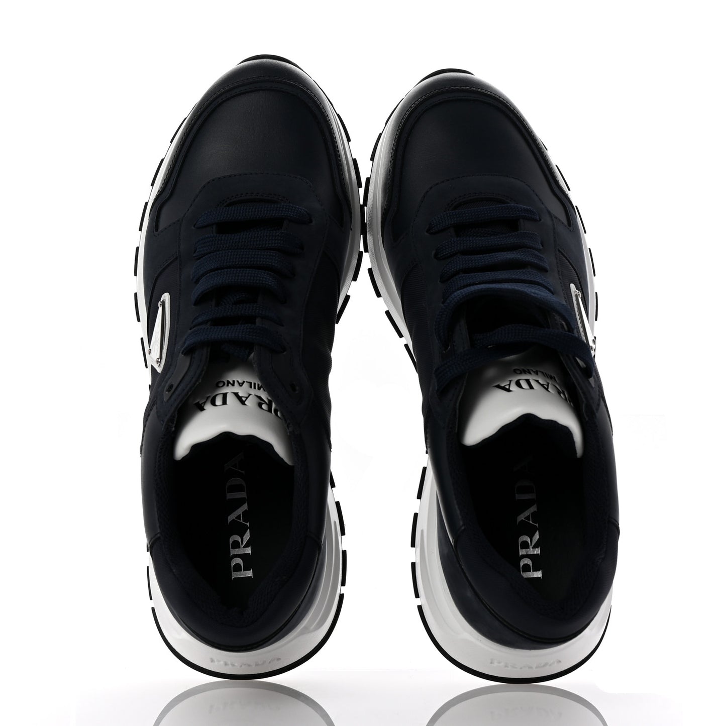 Rois Nylon Triangle Logo Mens Low Top Sneakers 8.5 Bluette