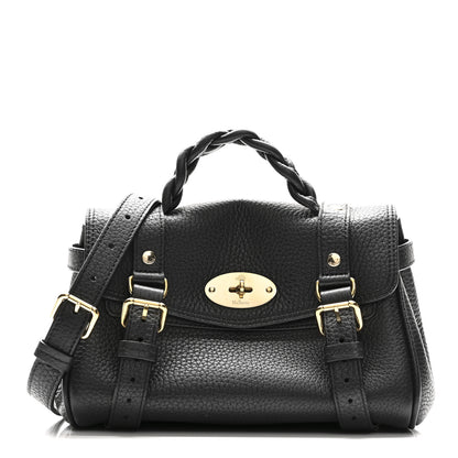 Mulberry Heavy Grain Mini Alexa Black 7 of 9
