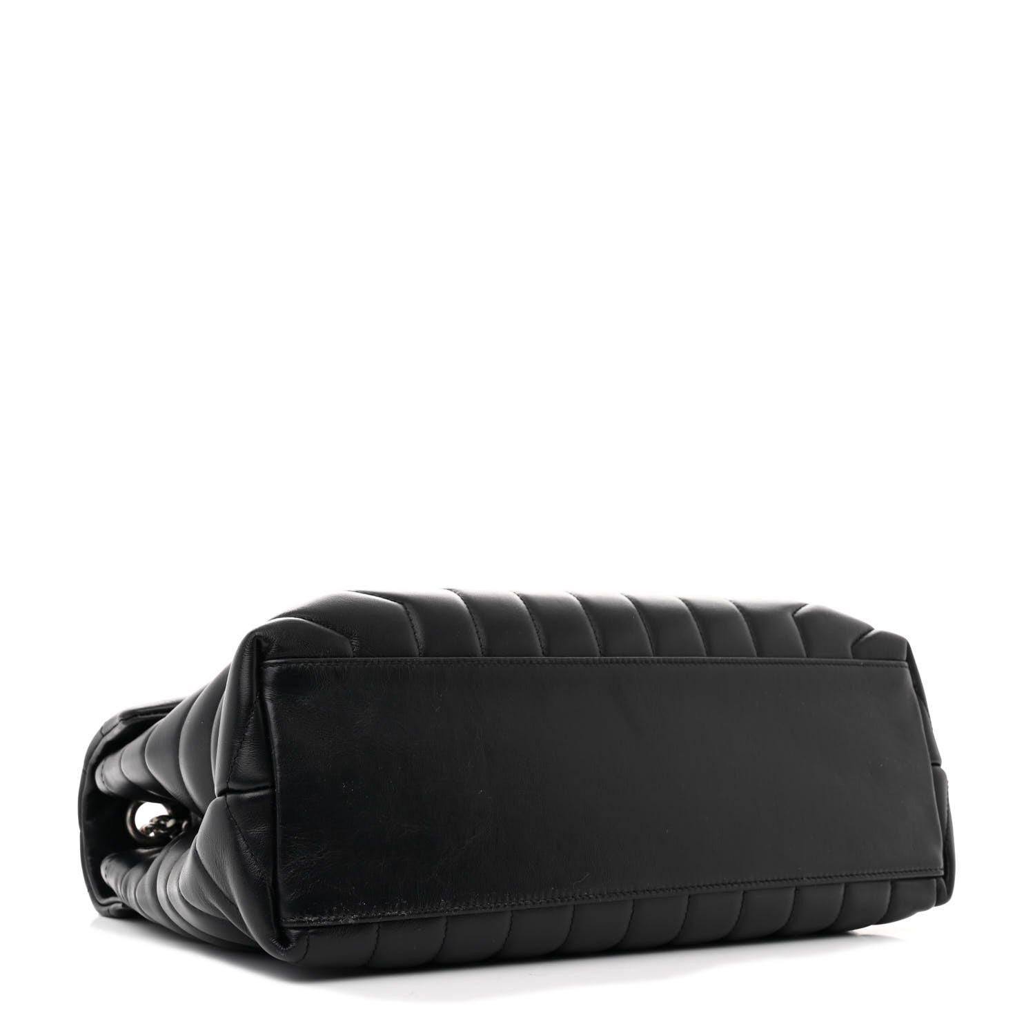 Saint Laurent Calfskin Y Quilted Monogram Medium Loulou Chain Satchel Black 4 of 12