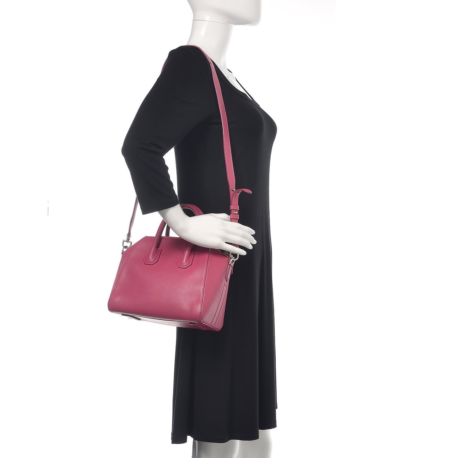 Givenchy Sugar Goatskin Mini Antigona Magenta 2 of 11