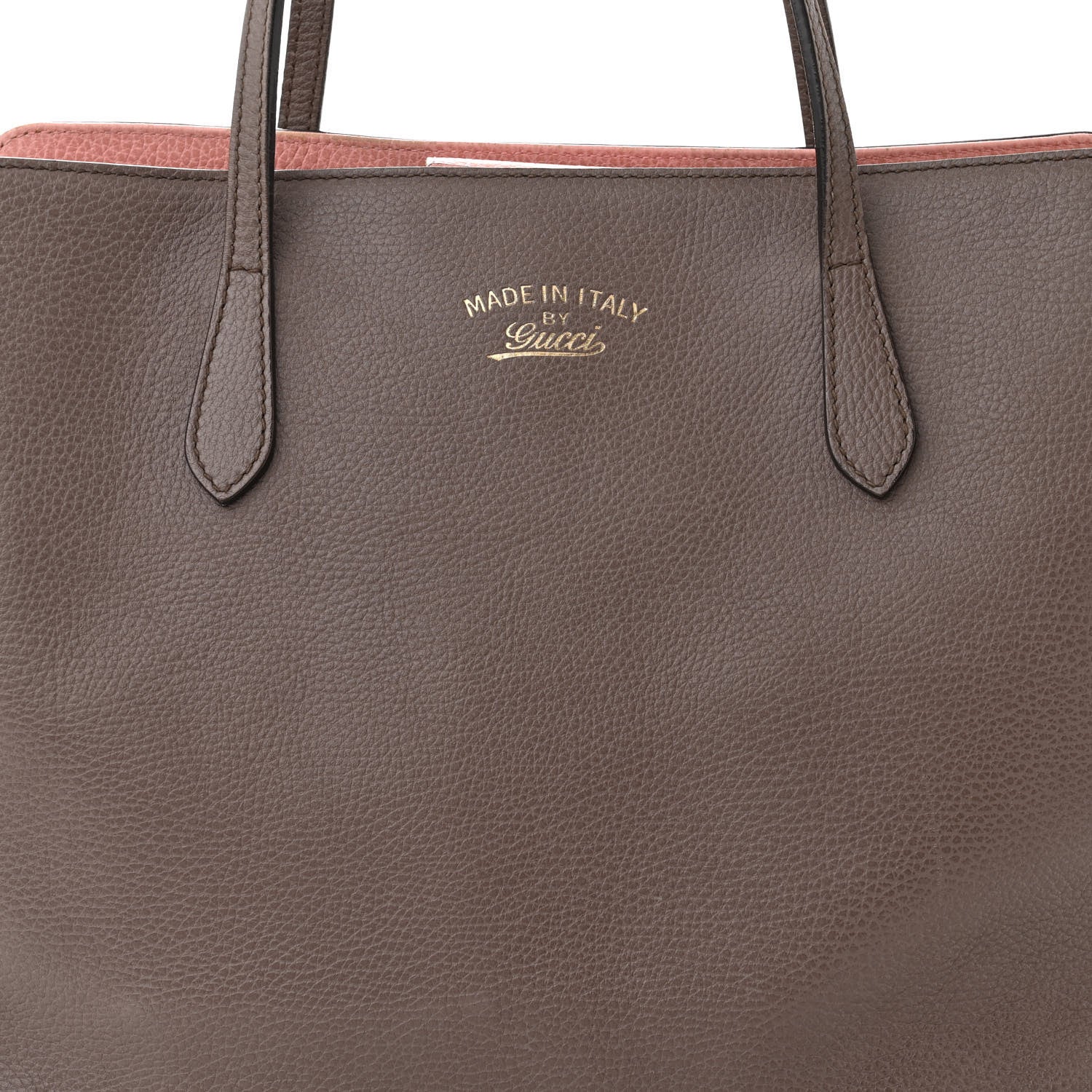 Gucci Dollar Calfskin Medium Swing Tote Grey Field Soft Pink 7 of 11