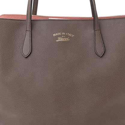 Gucci Dollar Calfskin Medium Swing Tote Grey Field Soft Pink 7 of 11