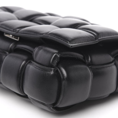 Bottega Veneta Lambskin Maxi Intreccio Padded Chain Cassette Crossbody Bag Black 8 of 8