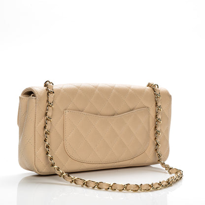 Chanel Caviar Quilted East West Flap Beige Clair 3 of 8