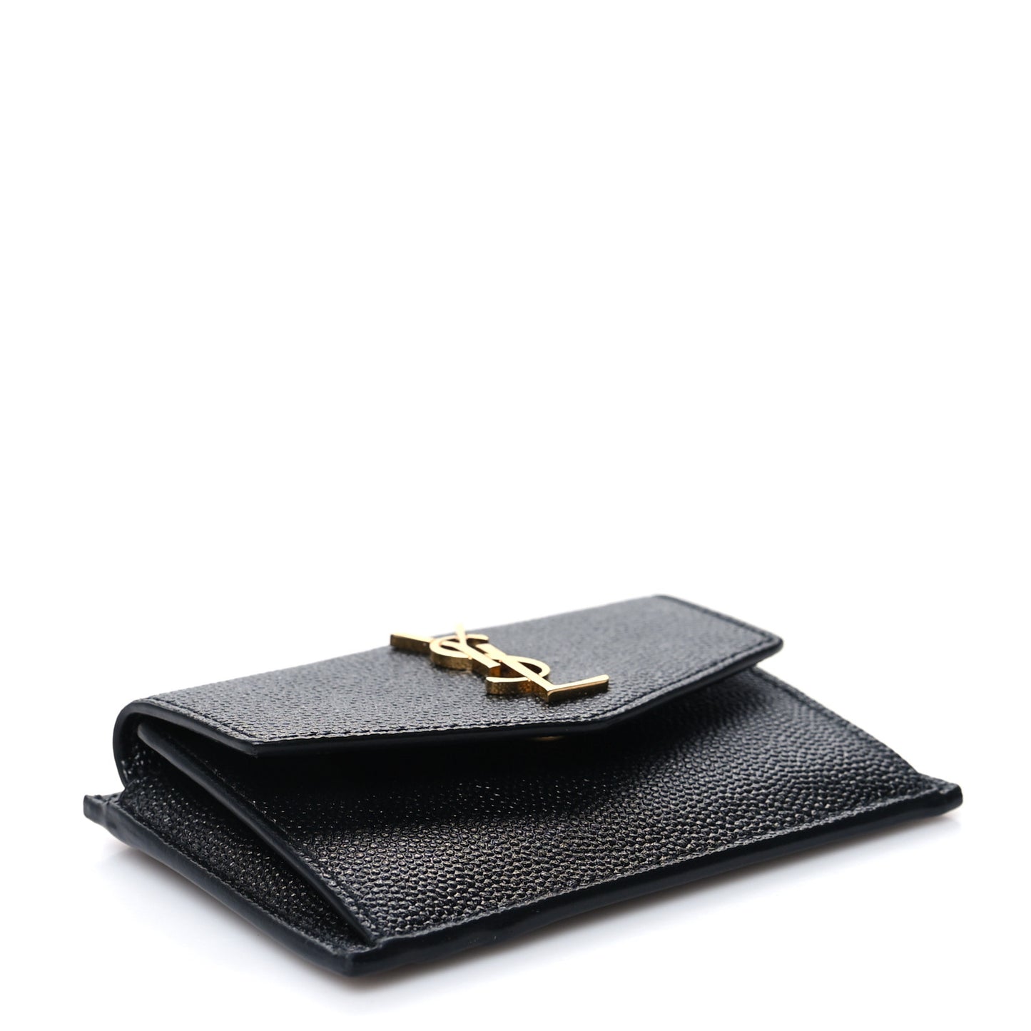 Grain De Poudre Uptown Monogram Card Case Black