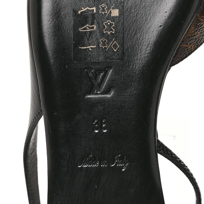 Louis Vuitton Patent Monogram Cherie Slingback Ballerina Flats 38 6 of 8