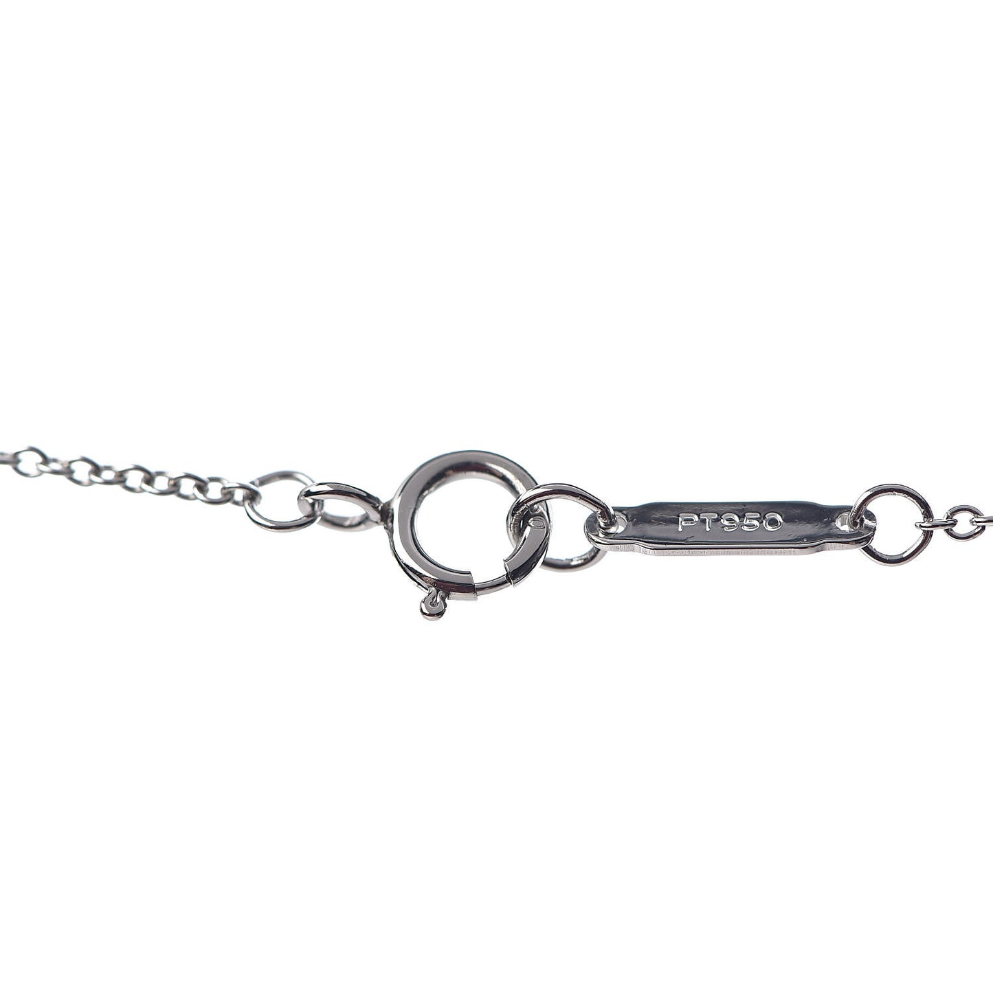 Platinum Diamond Circlet Drop Pendant Necklace