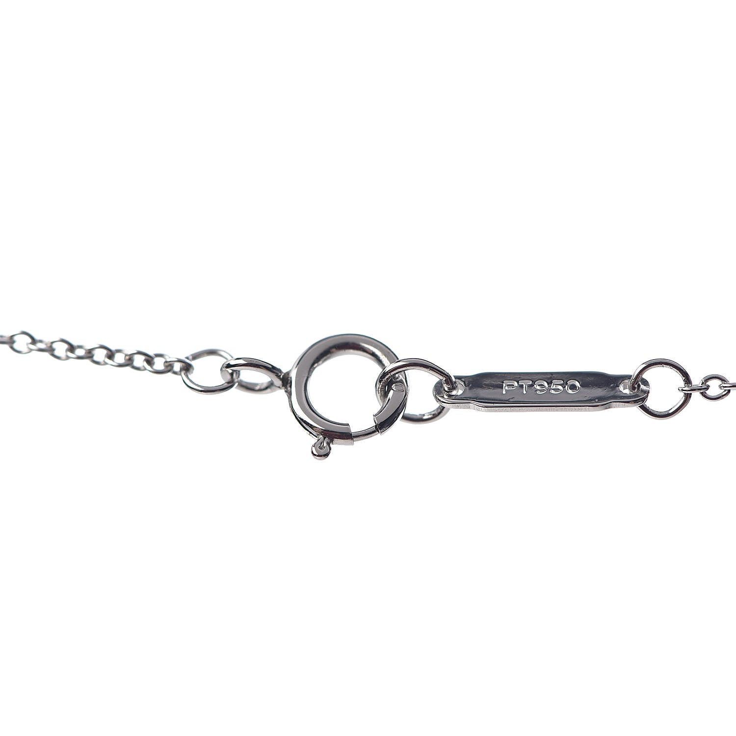 Tiffany Platinum Diamond Circlet Drop Pendant Necklace 5 of 8