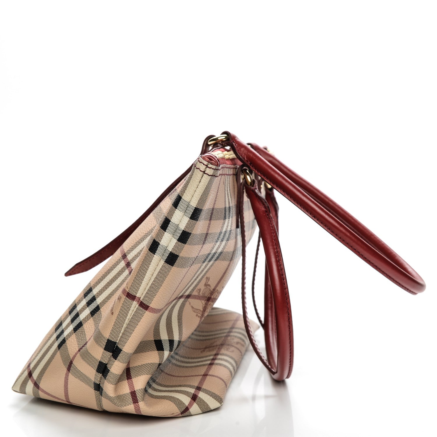 Burberry Haymarket Check Small Salisbury Tote Military Red 10 of 10