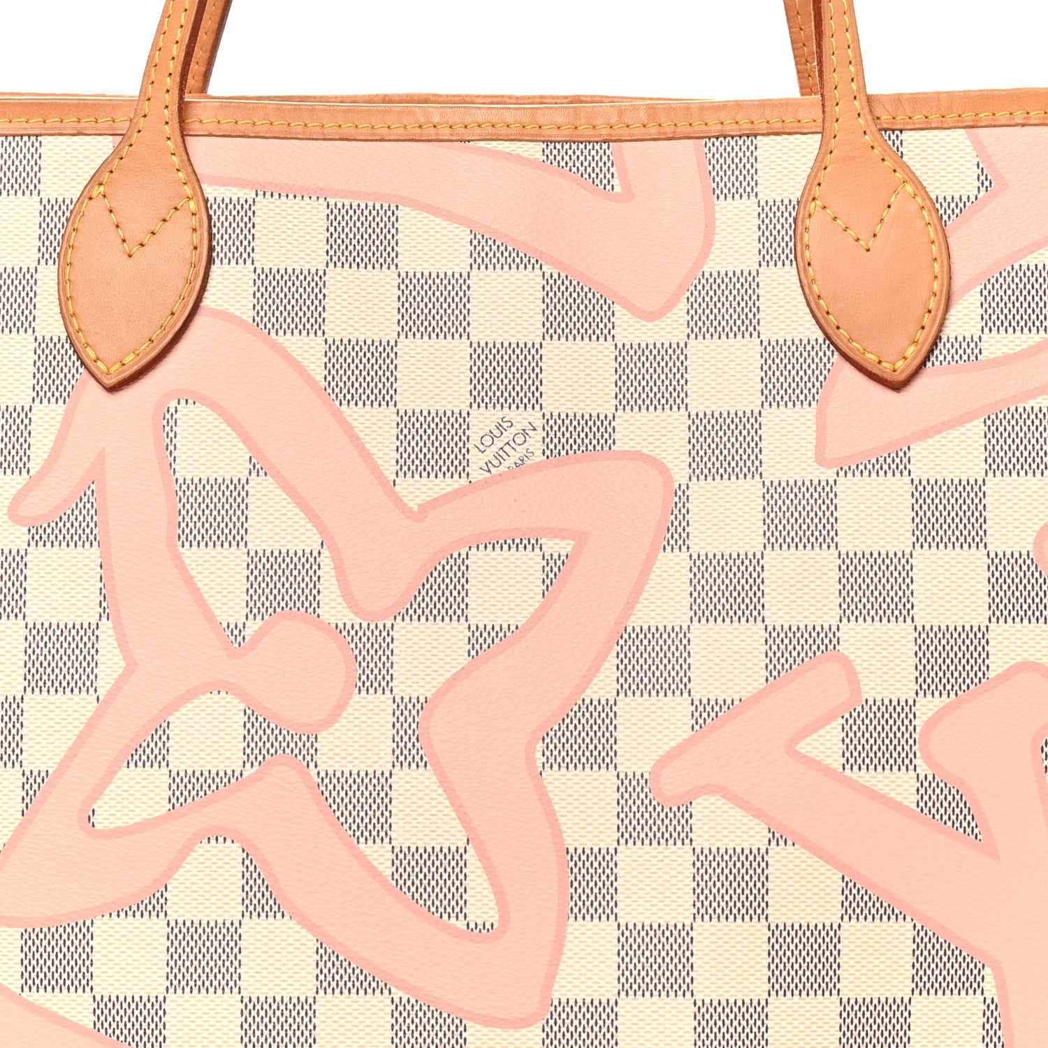 Louis Vuitton Damier Azur Tahitienne Neverfull MM 6 of 8