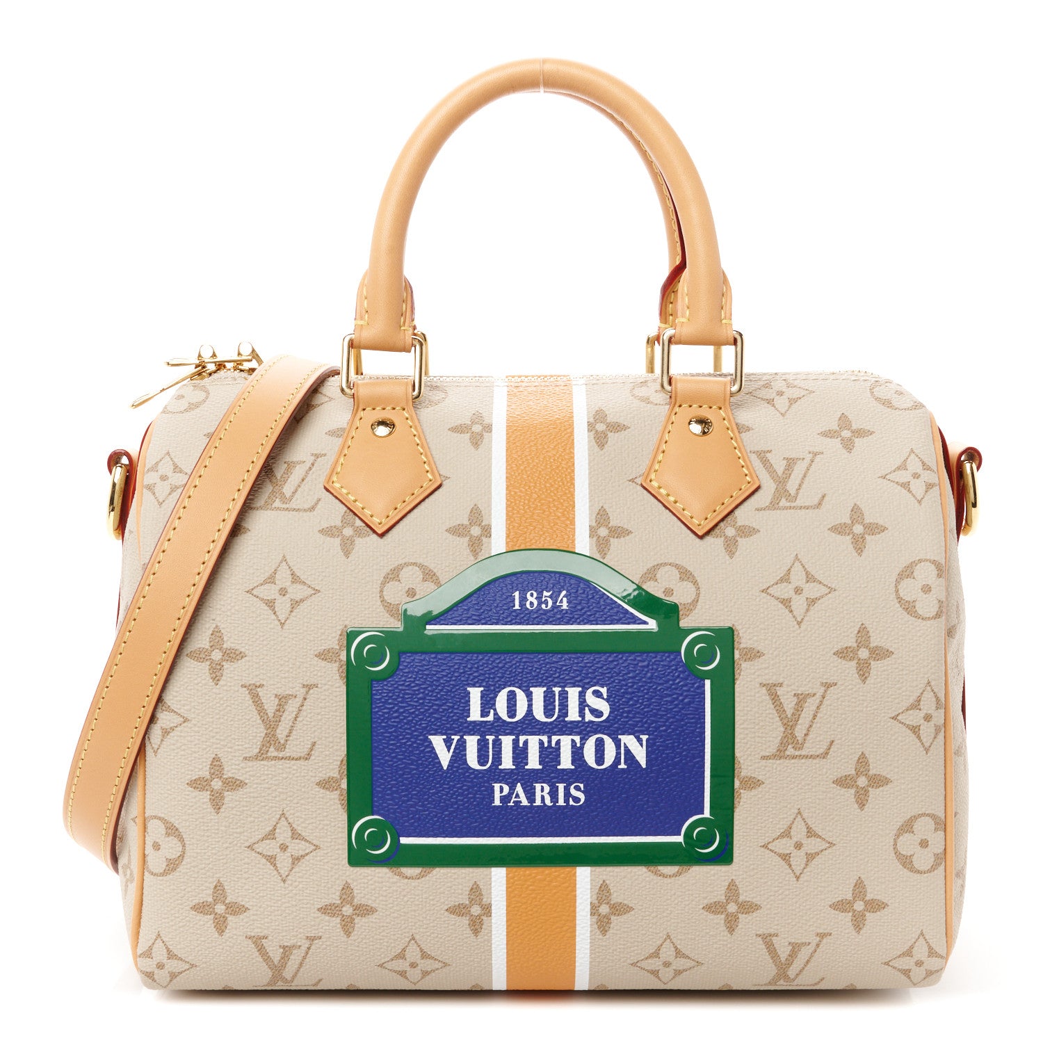 Louis Vuitton Monopaname Speedy Bandouliere 25 Beige Ocher 1 of 12