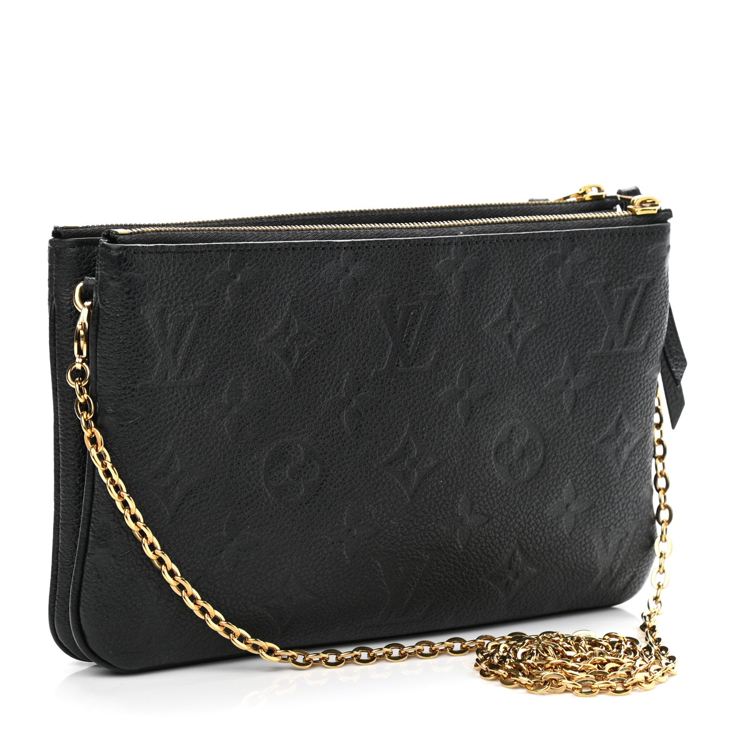 Empreinte Double Zip Pochette Black