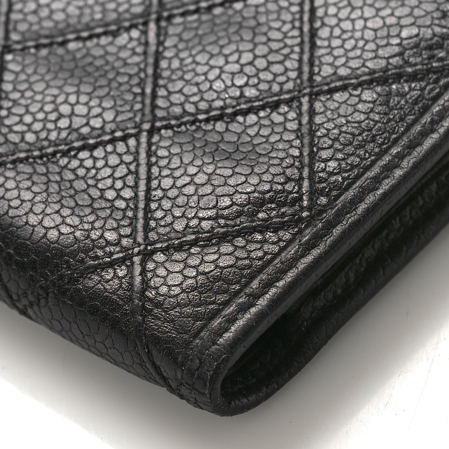 Chanel Caviar Stitched French Wallet Black 8 of 11