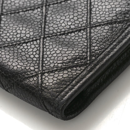 Chanel Caviar Stitched French Wallet Black 8 of 11