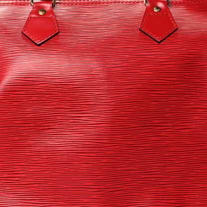 Louis Vuitton Epi Speedy 35 Castillan Red 8 of 10