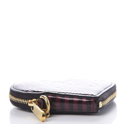 Louis Vuitton Vernis Rayures Coeur Heart Coin Purse Amarante 4 of 9
