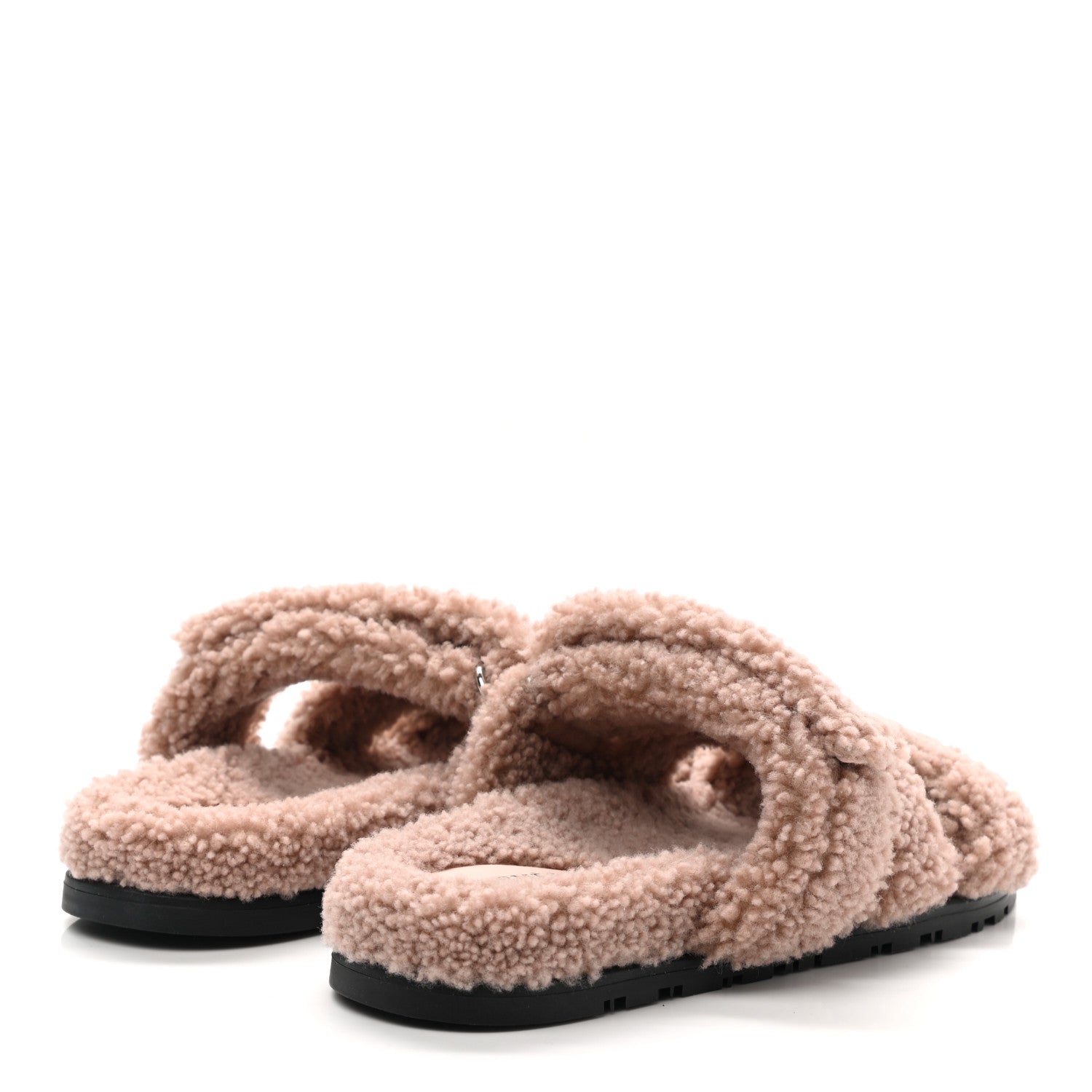 Hermes Woolskin Womens Chypre Sandals 36 Bois De Santal 4 of 8