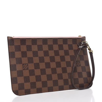 Louis Vuitton Damier Ebene Neverfull MM GM Pochette Rose Ballerine 3 of 8
