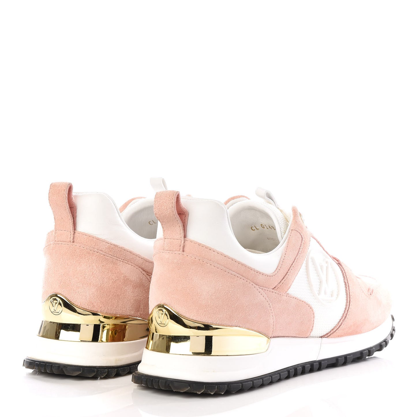 Suede Calfskin Run Away Sneakers 38 Pink