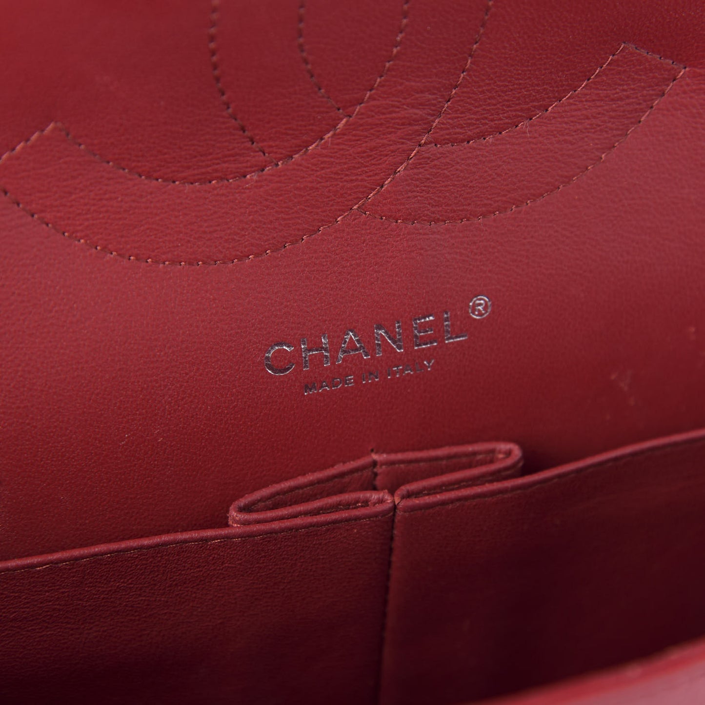 Caviar Quilted Jumbo Double Flap Red